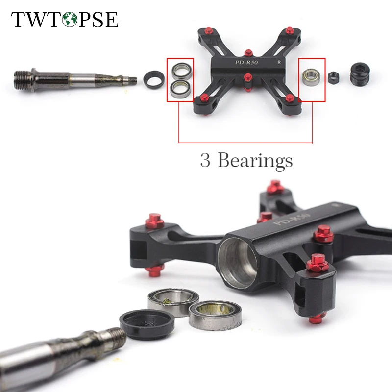 TWTOPSE быстросъемные педали для велосипеда для Brompton складной велосипед 3 герметичные подшипники EZY система ультра-легкая ЧПУ противоскользящая педаль