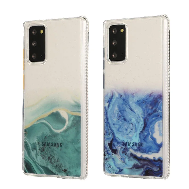 

For SamSung Glaxy Note 20 Case marble Ink painting pattern Soft TPU protection Anti-fall Back Cover For SamSung Note 20 Cases