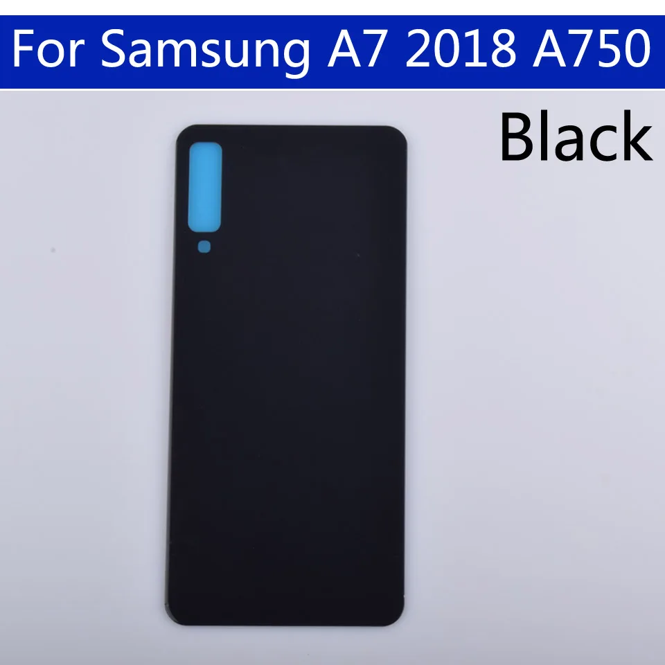 10 шт./партия для Samsung Galaxy A7 A750 A750F SM-A750F задняя крышка батарейного отсека чехол 3D стеклянный чехол на заднюю крышку задняя дверь шасси