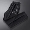 Queshark Men Reflective Ice Silk Quick Dry Running Pants Zipper Pockets Breathable Training Jogging Cycling Fitness Trousers 3