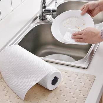 

Disposable Non-woven Kitchen Rag Non-oiled Lazy no-clean Housework Cleaning Towel Absorbent Scouring Cloth Dishwashing