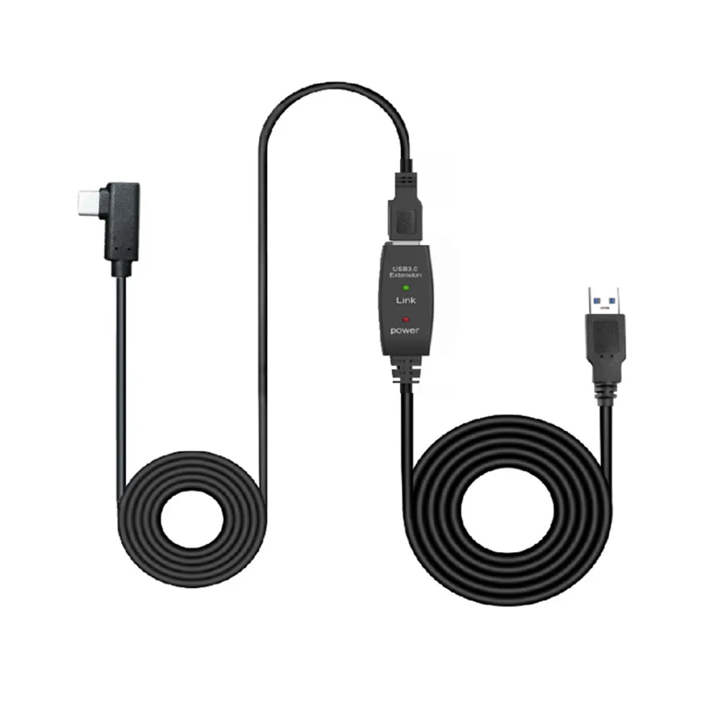 T tåge at tilføje Extension Cable Usb Data Line For Oculus Quest Link Steam Vr Glasses  Accessories 8m/26ft Type A To C Usb Vr Headset Cable - Vr/ar Glasses  Accessories - AliExpress