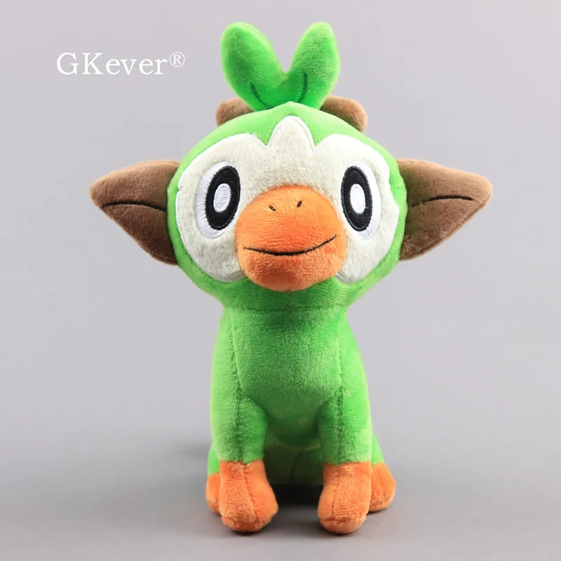 26 см-36 см аниме плюшевые игрушки кукла Peluche милые Sirfetch 'd Grookey Scorbunny Sobble плюшевые куклы Пикачу Eevee серии куклы Детский подарок - Цвет: Grookey 23cm