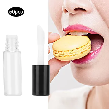 

50pcs 1.2ml Mini Empty Transparent PE Lip Gloss Tubes Plastic Lip Balm Tube Lipstick Mini Sample Cosmetic Container