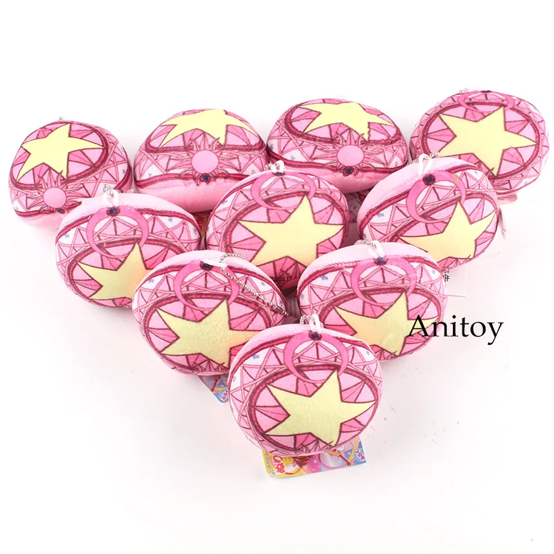Аниме плюшевые куклы карточка Captor Sakura Kinomoto Sakura мини плюшевые подвески мягкие игрушки ткань хлопок куклы подарок 10 шт/Лот