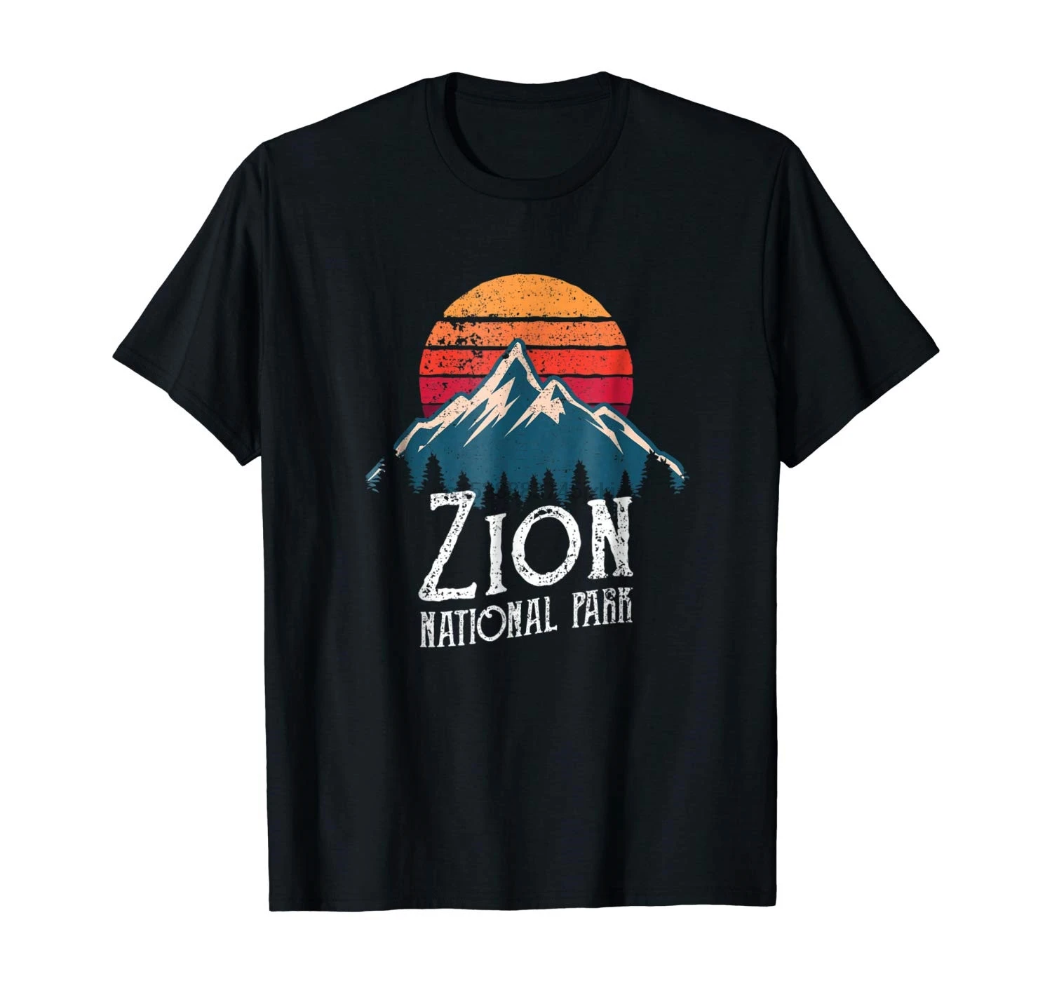 Винтажная Ретро футболка Zion National Park Utah Mount | Мужская одежда