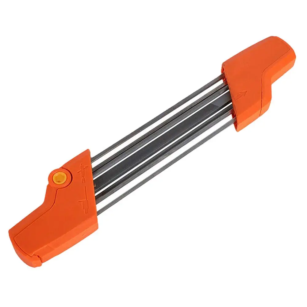 2 в 1 легкая бензопила синий файл быстро точилка металлическая Пила 3/8p брусок для заточки ножей, 4,0 мм Аксессуары для инструментов - Цвет: Orange