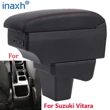 Accoudoir central pour Suzuki Vitara, boîte de rangement de pièces de rénovation, accessoires de voiture, USB intérieur facile à installer