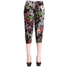 Aliexpress - Women’s Middle Aged Casual Harem Pants Elastic Waist Pockets Loose Trousers Summer Ladies Polyester Casual Pants Beach Pants