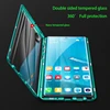 Magnético de adsorción de funda de teléfono de Metal con tapa para Oneplus 6T 5T vidrio templado imantado cobertura completa 360 un Plus 6 6T 5T Capa Fundas ► Foto 2/6