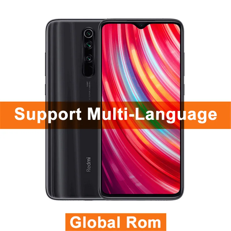 Смартфон Xiaomi Redmi Note 8 Pro с глобальной прошивкой, 6 ГБ, 64 ГБ, 64 мп, четырехъядерный мобильный телефон MTK Helio G90T с восьмиядерным процессором 4500 мАч - Цвет: Global ROM Grey