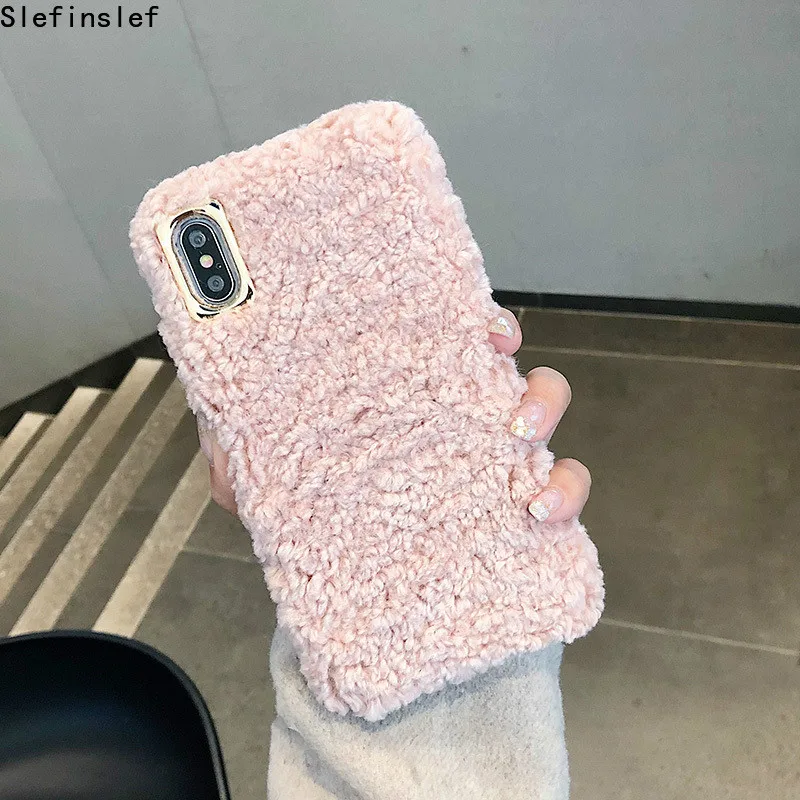 Чехол меховой для Huawei Honor 20 Pro 30 30S V30 8X 9X P40 P30 P20 Mate Nova 4 5 5i 6 se 7 | Мобильные телефоны и