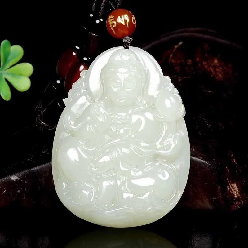 Jade pendant factory direct sales of natural products and Hetian jade Ruyi Guanyin jade pendant Pendant