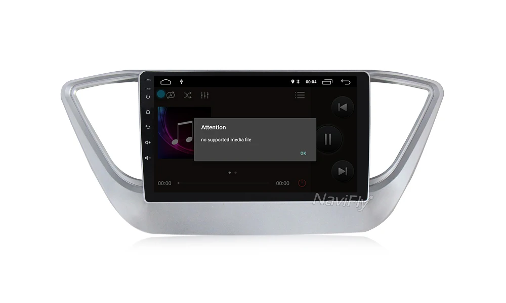 Flash Deal NaviFly Android 8.1 car multimedia player for Hyundai Verna Solaris 2017 2018 car gps navigation Autoradio map 1024*600 HD AM FM 16