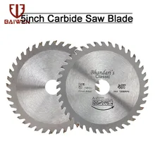 Lame de scie circulaire TCT 5 "125mm, disque de coupe en carbure pour le bois, meuleuse d'angle pour le bricolage et la décoration, coupe générale du bois 40T 1 pièce