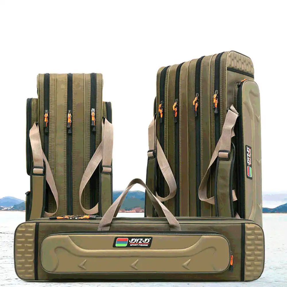 80cm 90cm 100cm 120cm Fishing Rod Tas Tahan Air 3 4 Layer Memancing Reel Penyimpanan Case Gear Umpan Tas Ransel Kapasitas Besar Memancing Tas Aliexpress