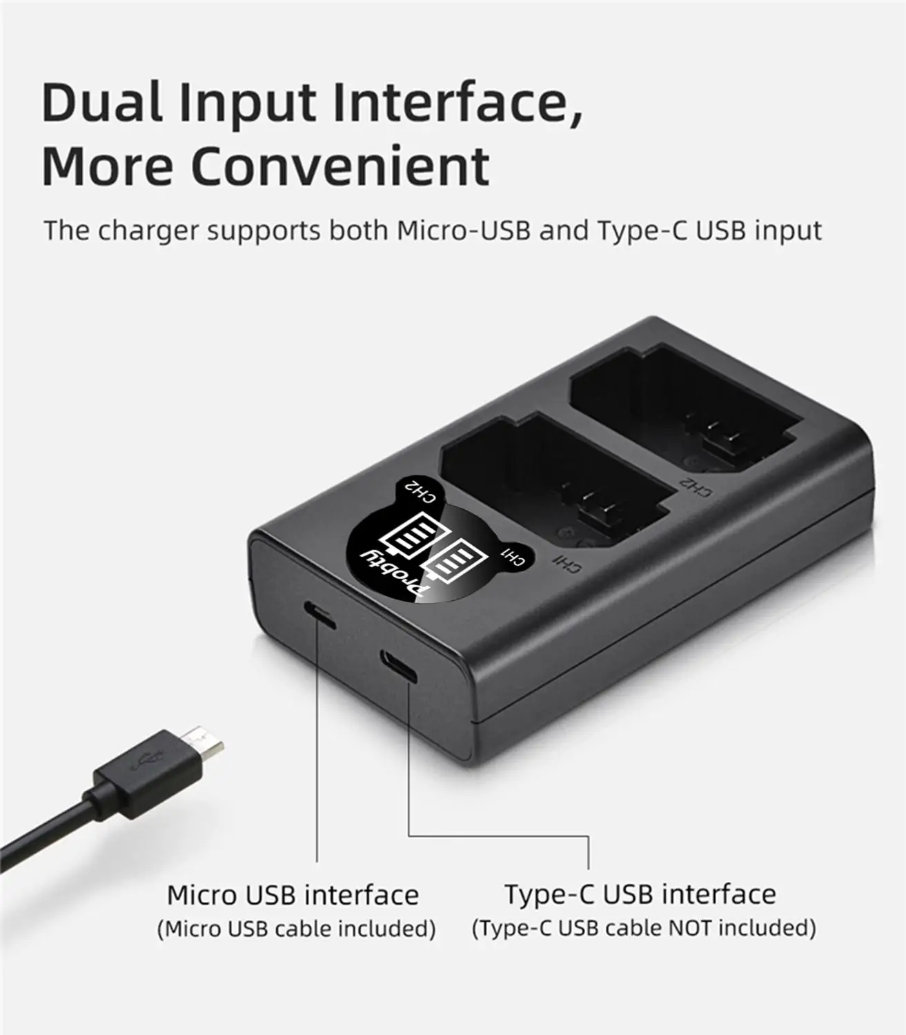 NP-W235 LED USB 듀얼 배터리 충전기, C타입 포트, 후지필름 후지 X-T4 XT4 카메라용, NP W235