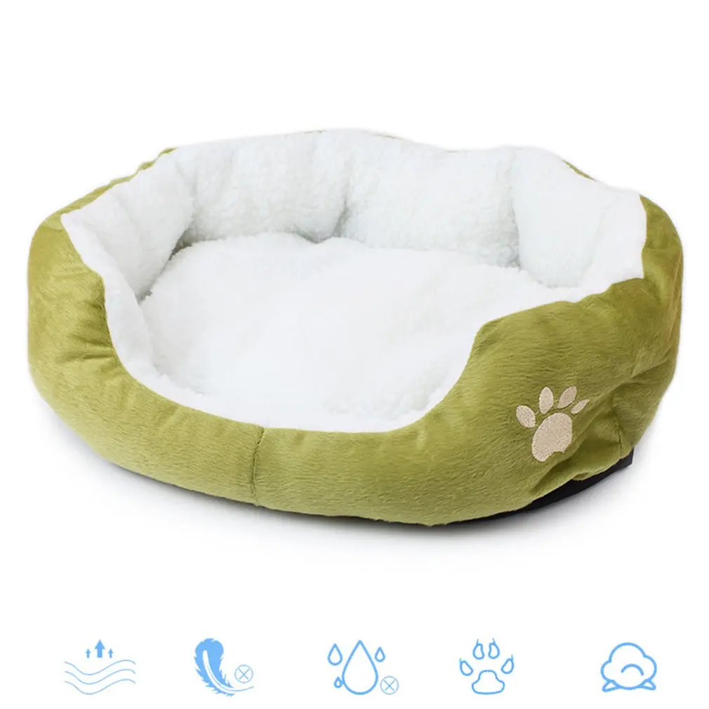 S/L size Pet Dog Warming Bed Dog House Soft Material Nest Dog Baskets Fall and Winter Warm Kennel For Cat Puppy