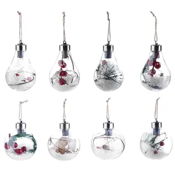 

New LED Christmas Tree Pendant Ball Lights Ornaments Xmas Tree Hanging Pendant Christmas Wedding Decoration Bulbs Lamp Kids Gift
