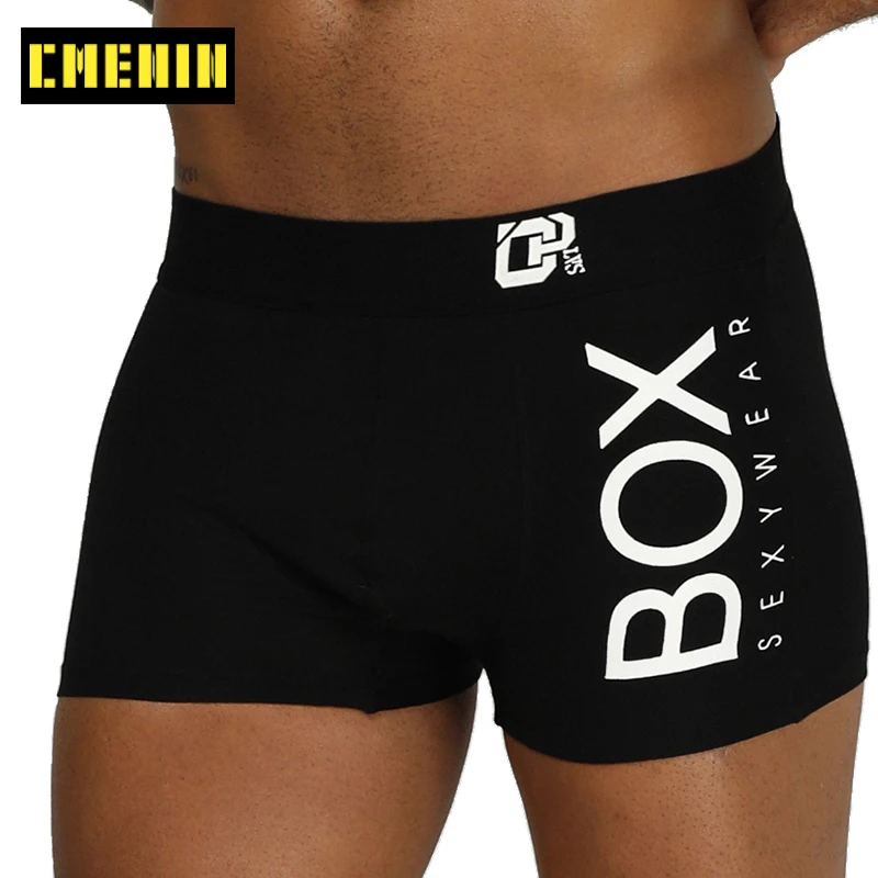 CMENIN мужское нижнее белье боксеры Cueca мужские хлопковые трусы за счет складки