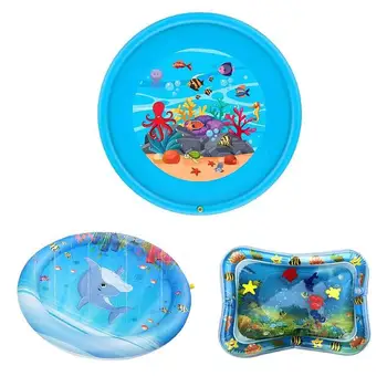 

3 Size Baby Water Mats Durable PVC Inflatable Outdoor Pad Baby Water Cushion Fun Activity Play Center Water Cushion Pat Pad
