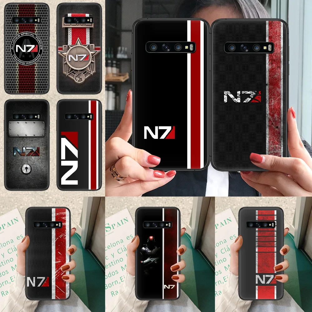 N7 Mass Effect чехол для телефона Samsung Galaxy Note S 8 9 10 20 Plus E Lite Uitra черный Из