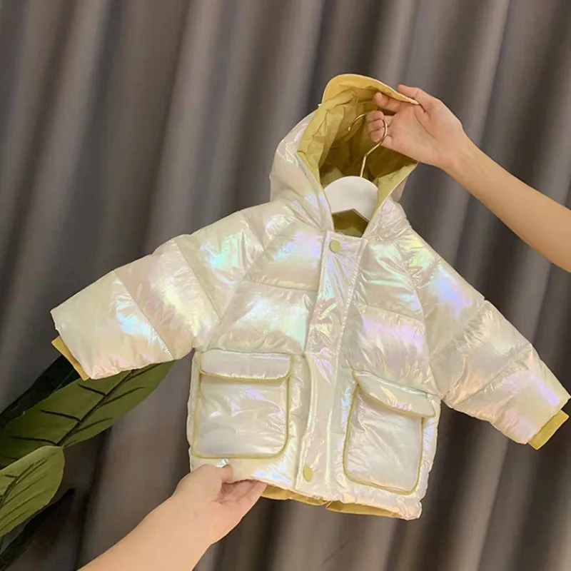 as picture Пуховик для девочек коллекция года, зимняя утепленная хлопковая куртка для малышей пуховая куртка для детей возрастом от 2 до 7 лет верхняя одежда для малышей, пальто, парки - Цвет: as picture