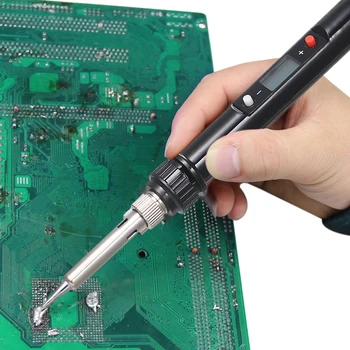 

New 80W 936H LCD Digital Thermostat Adjustable Free Electric Soldering Iron Mini Soldering Station Electric Welding Irons