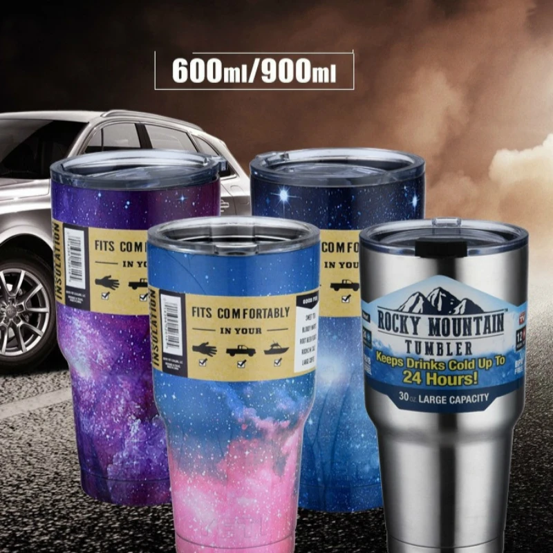 Smart Travel Coffee Mug Water Cup Stainless Steel Thermos Tumbler Cups Vacuum 
