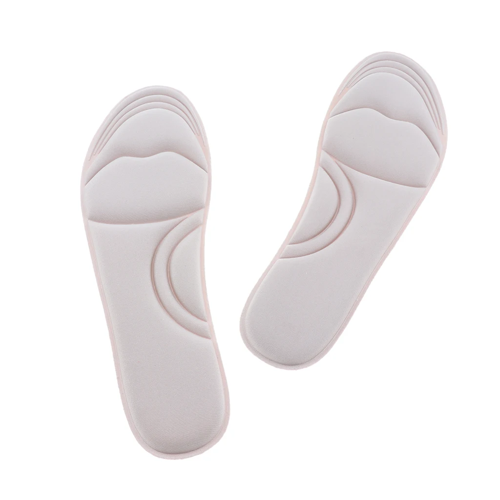 1 Pair Elastic Shoe Insoles Memory Foam Unisex Insole Running Sports Insert Breathable Orthotic Pad Sweat Absorption Pads 