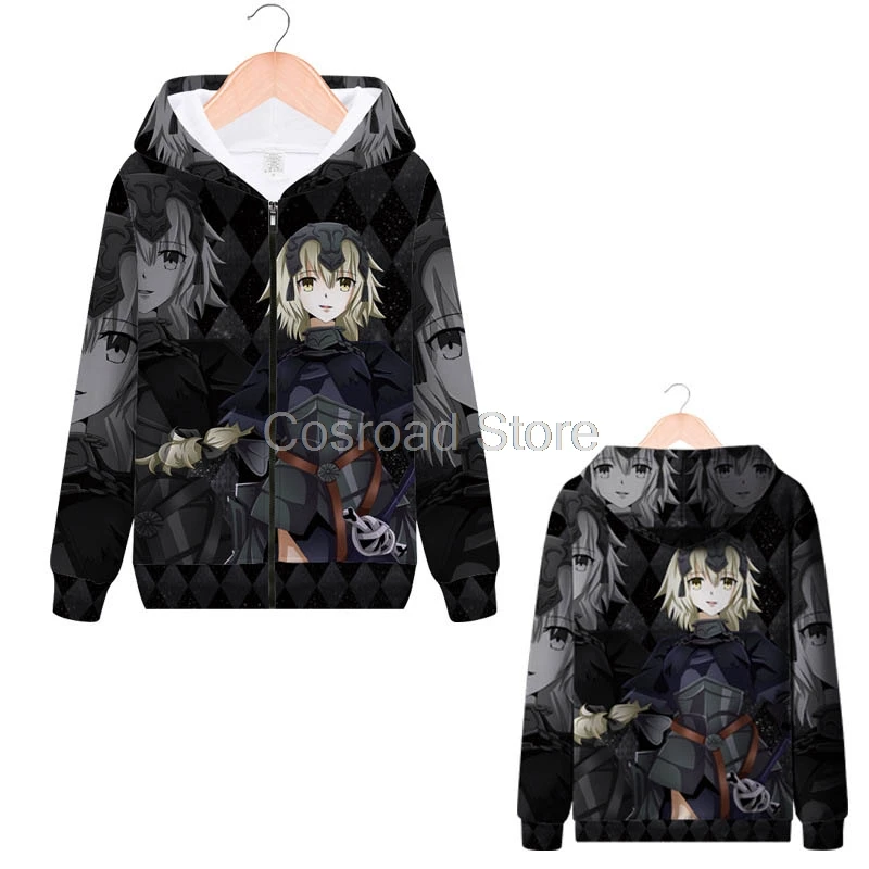 Cosroad аниме Fate Stay Night Saber Косплэй толстовки Arutoria Pendoragon с капюшоном куртка на молнии пальто судьба ноль толстовки костюмы для детей
