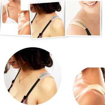

2Pcs Soft Silicone women's Bra Strap Cushions Holder Soft Silicone Non-slip Shoulder Pads Relief Pain Summer Bra Accessories