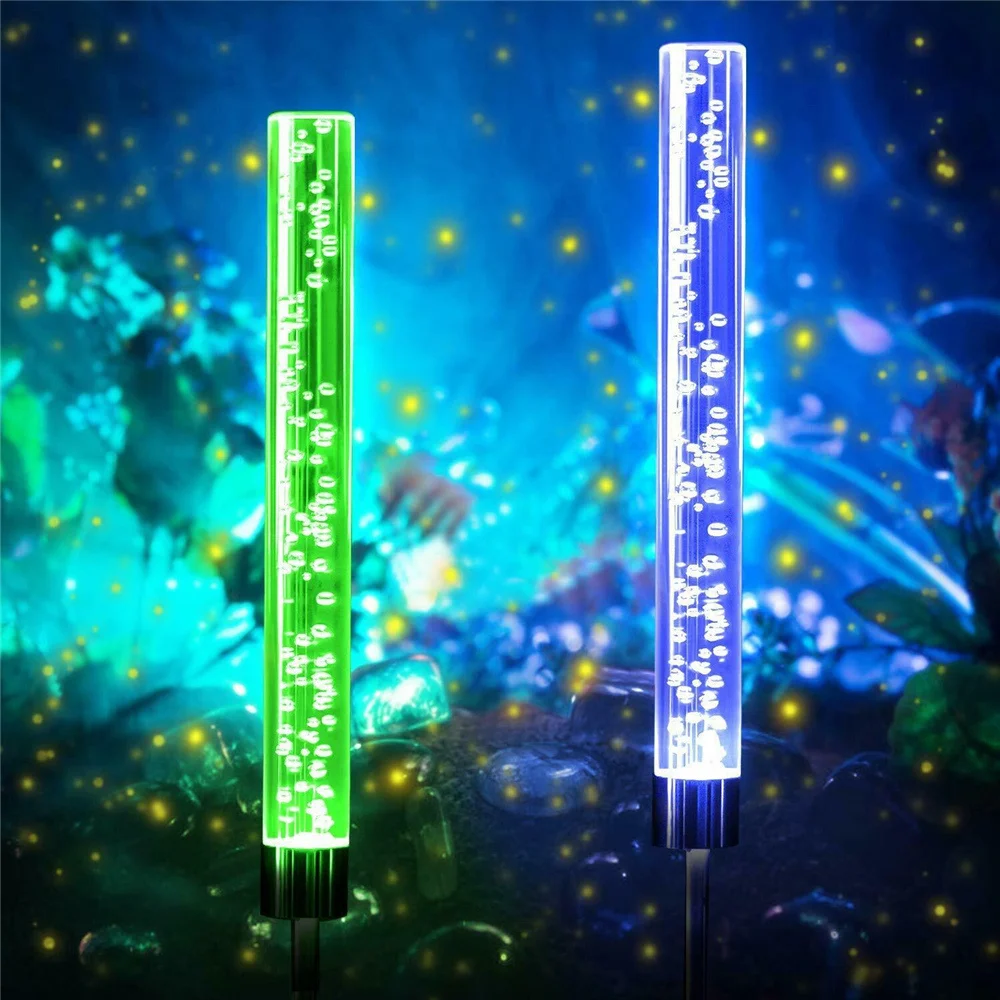 Солнечный свет уличное освещение газона светодиодный лампы для сада 2 шт RGB изменение цвета