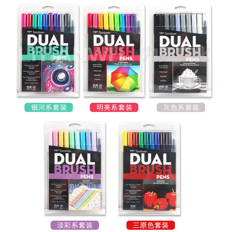 Tombow Abt 96/108 цветов двойная фотография маркер с подставкой мягкий акварель