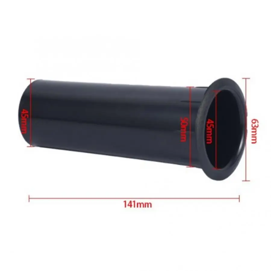 2PCs Open Hole 50mm Tube Smooth Inner-Wall Speaker ABS Plastic Inverted Tube for 4-6 inches Speakers