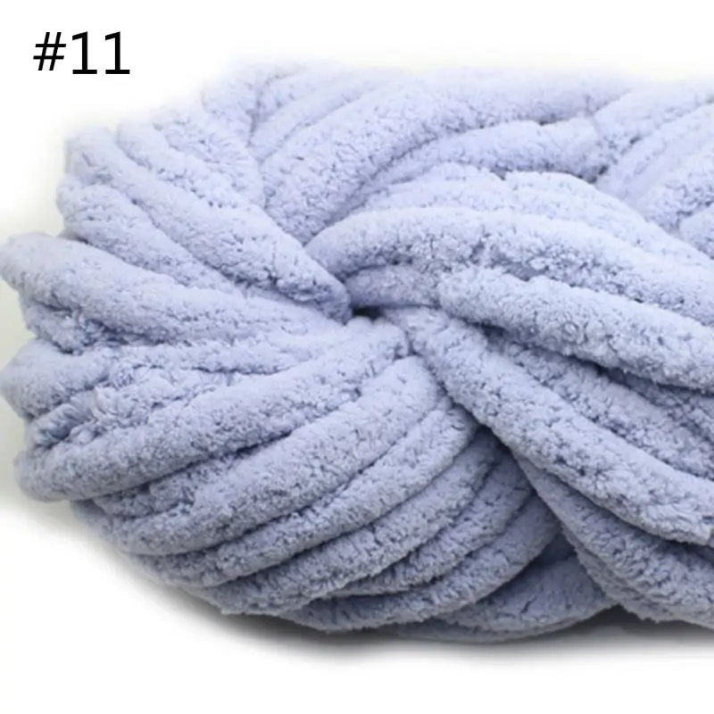 250 г супер мягкое теплое одеяло из синели пряжи DIY грубой шерсти пряжи вязание одеяло M0XD - Цвет: 11
