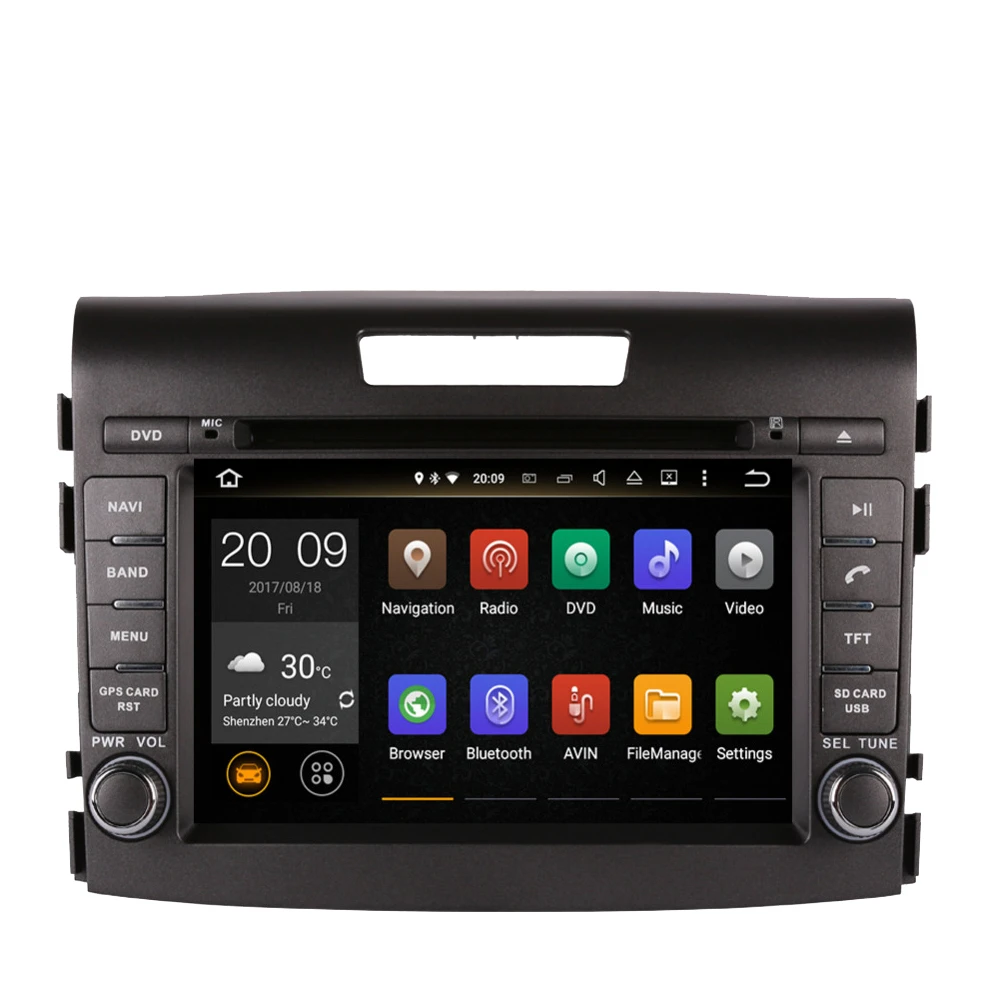 4 Гб + 32 ГБ Android 10 0 Автомобильный GPS-навигатор мультимедийный DVD-плеер для Honda CRV