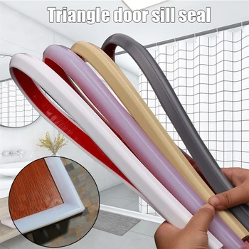 

1M Silicone Door Bottom Sealing Strip for Bathroom Water Blocking Stopper Shower Dam Flood Barrier PAK55