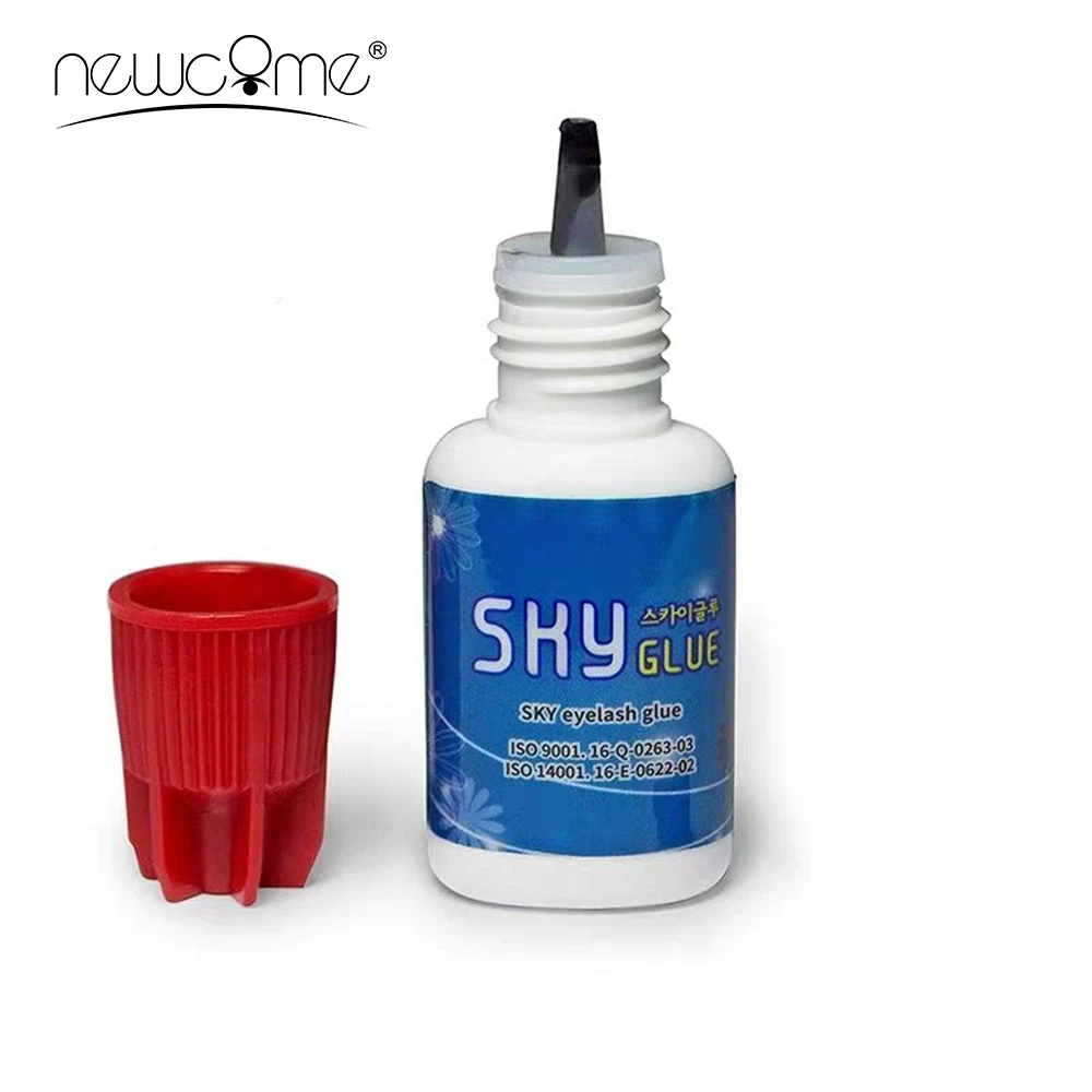 

1 bottle Korea Sky Glue S+ for Eyelash Extensions Red Cap Sky Glue 1-2s dry time Powerful Fastest Glue for Eyelashes