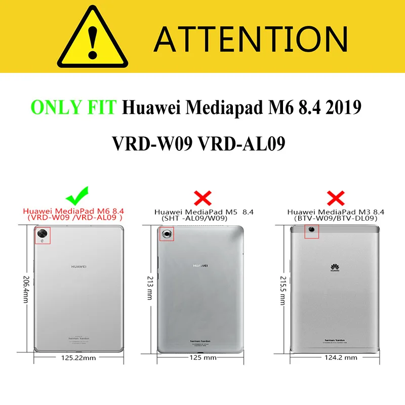 Беспроводная Bluetooth клавиатура из искусственной кожи чехол для huawei Mediapad M6 8,4 дюймов VRD-AL09 W09 подставка чехол для планшета защитный чехол+ ручка