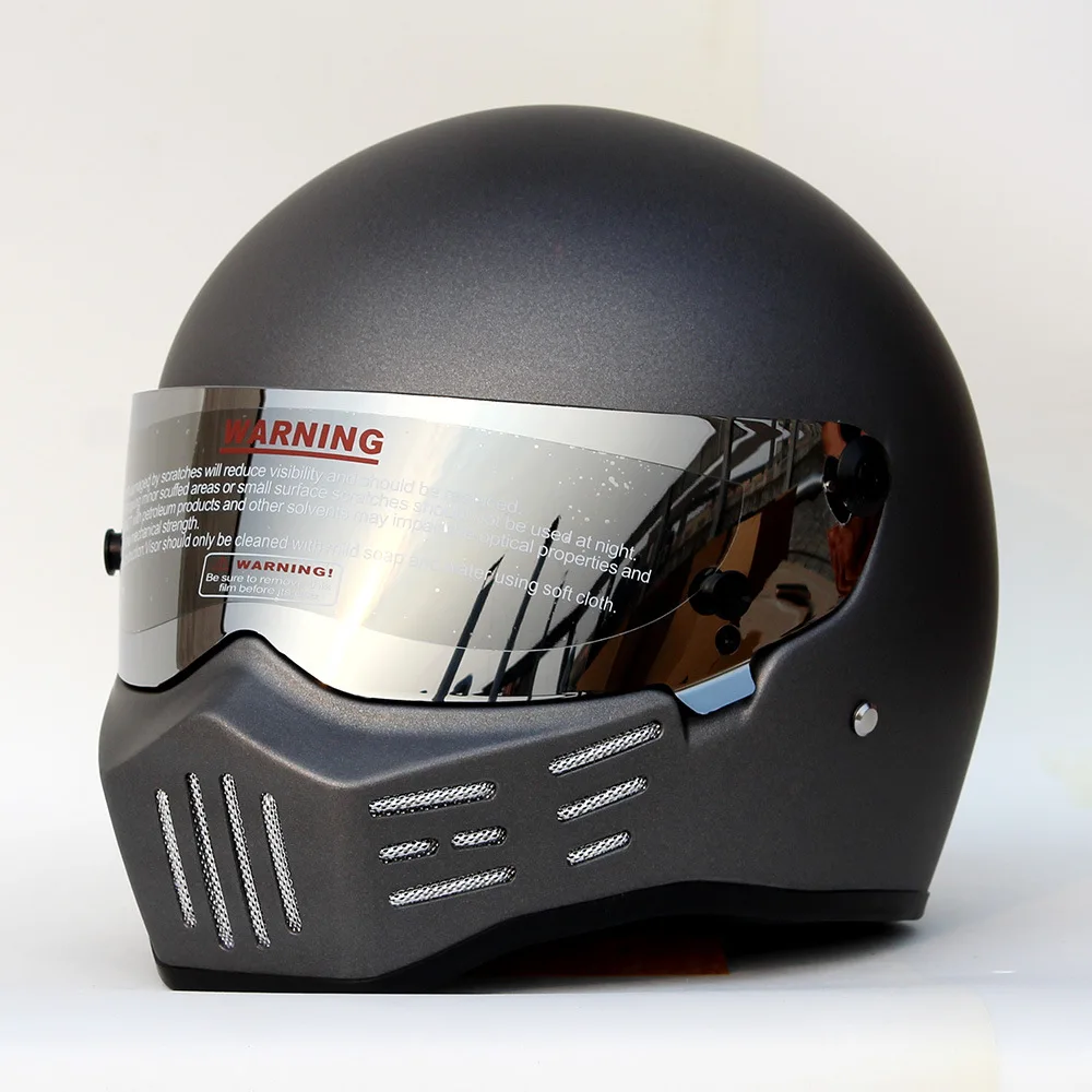 ブルー×レッド CRG Full-Face Motorcycle Street Bike Fiberglass Helmet DOT認定ATV-2  Parent (ミディアム、ホワイト)