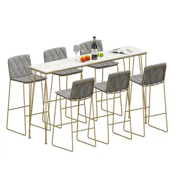

Nordic bar golden light luxury bar stool chair bar beverage shop tea shop chair