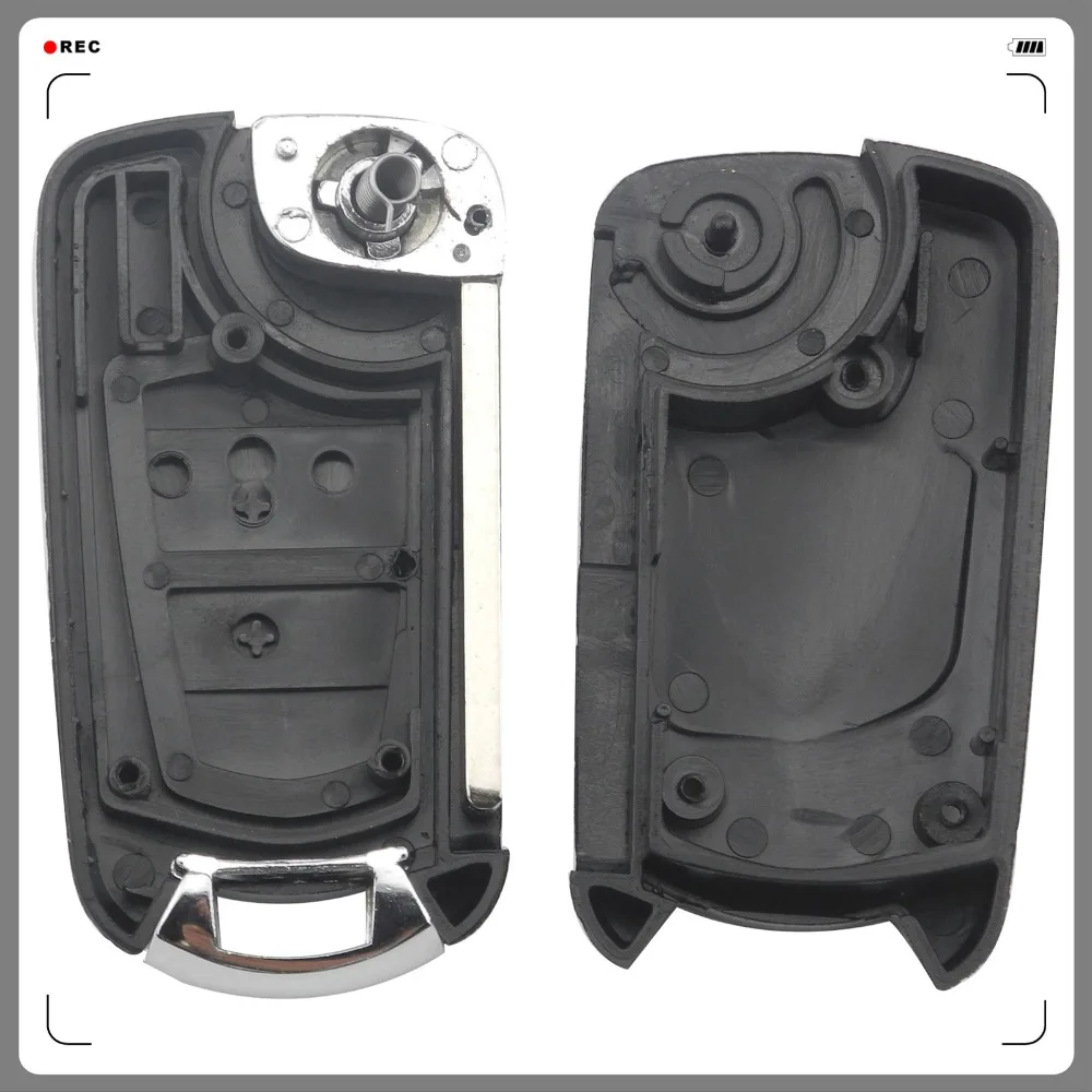 Jingyuqin 2 кнопки автомобиля откидной складной ключ оболочки для Vauxhall для Opel Corsa d C Combo Tigra Meriva Agila дистанционного ключа чехол Крышка Fob