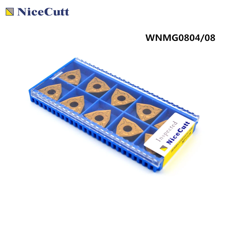 

10pcs WNMG080404-NM WNMG080408-NM Carbide Turning Inserts Tungsten Lathe Tips Carbide Turning Tool for DWLNR2020K08 DWLNR2525M08