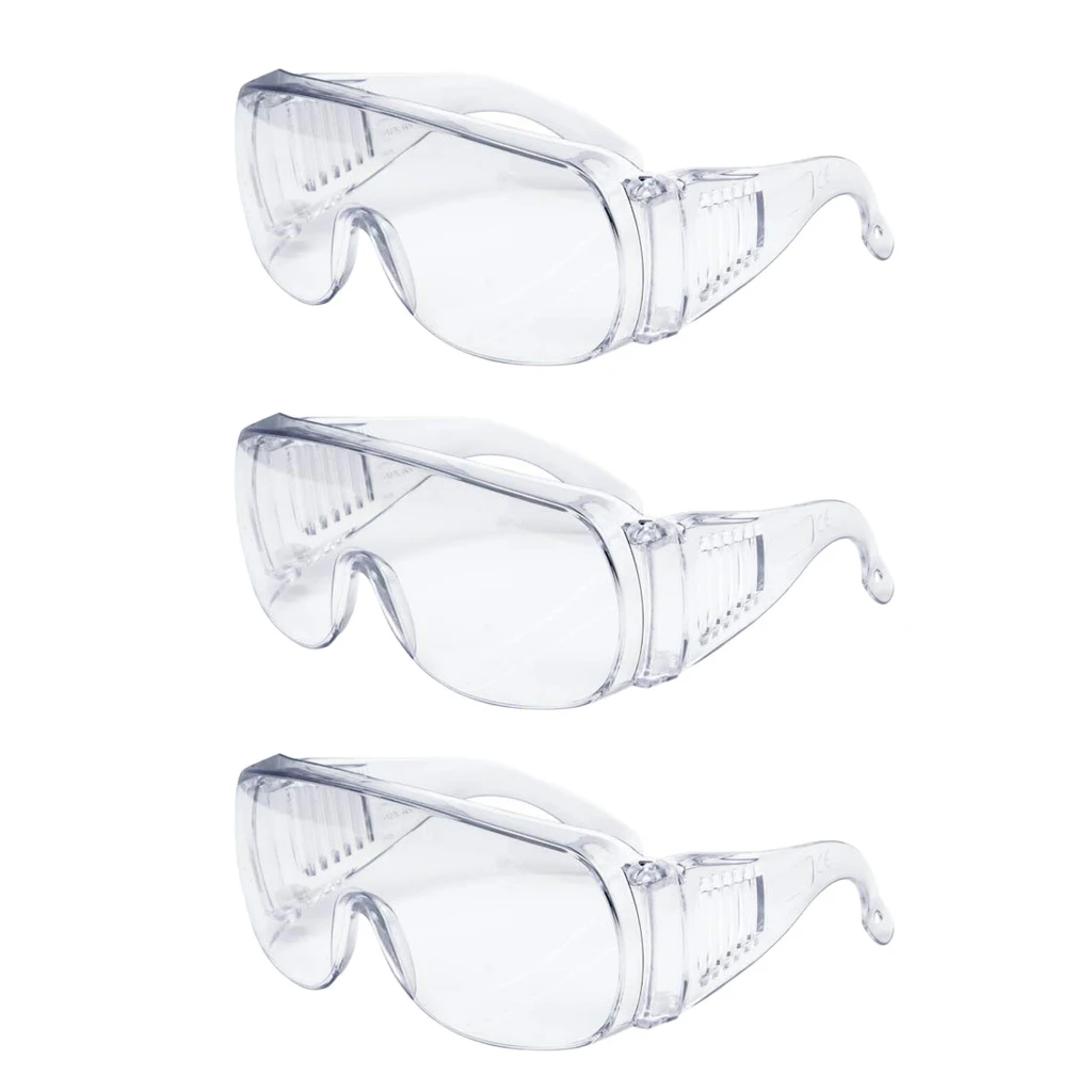 3 Packs Transparent PC Safety Goggle Glasses Anti saliva goggles windproof Dust Goggles Eye Protection |
