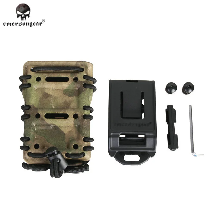 EmersonGear 5.56mm NATO Tactical Magazine Pouch Lacing Elastic Load Out System Airsoft Military Mag Pouches | Спорт и развлечения