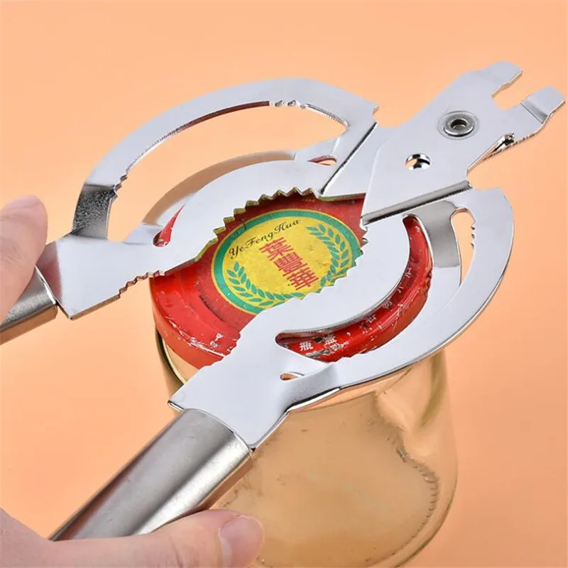 Multifunction Lid Jar Opener Handy Screw Cap Jar Openers Multi Purpose Can Opener Bottle Lid Grip Wrench Bottle Kitchen Gadgets