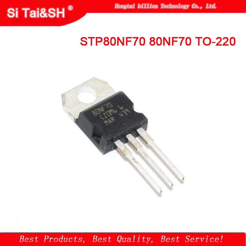 10 шт./лот контроллер MOSFET STP80NF70 80NF70 TO-220 80A 70 в EMU новая Оригинальная быстрая доставка
