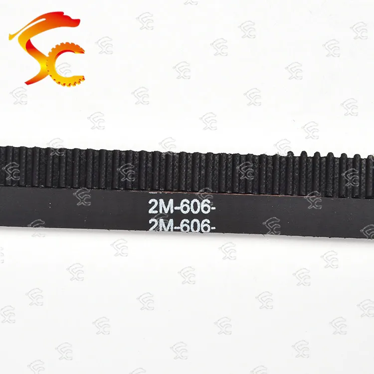 10 шт. 2GT-606-6/10 мм ремня замкнутый контур Резина 2GT-606-6/10 мм ремня зубы 303 Длина 606 мм Ширина 10/6 мм для 3D принтер