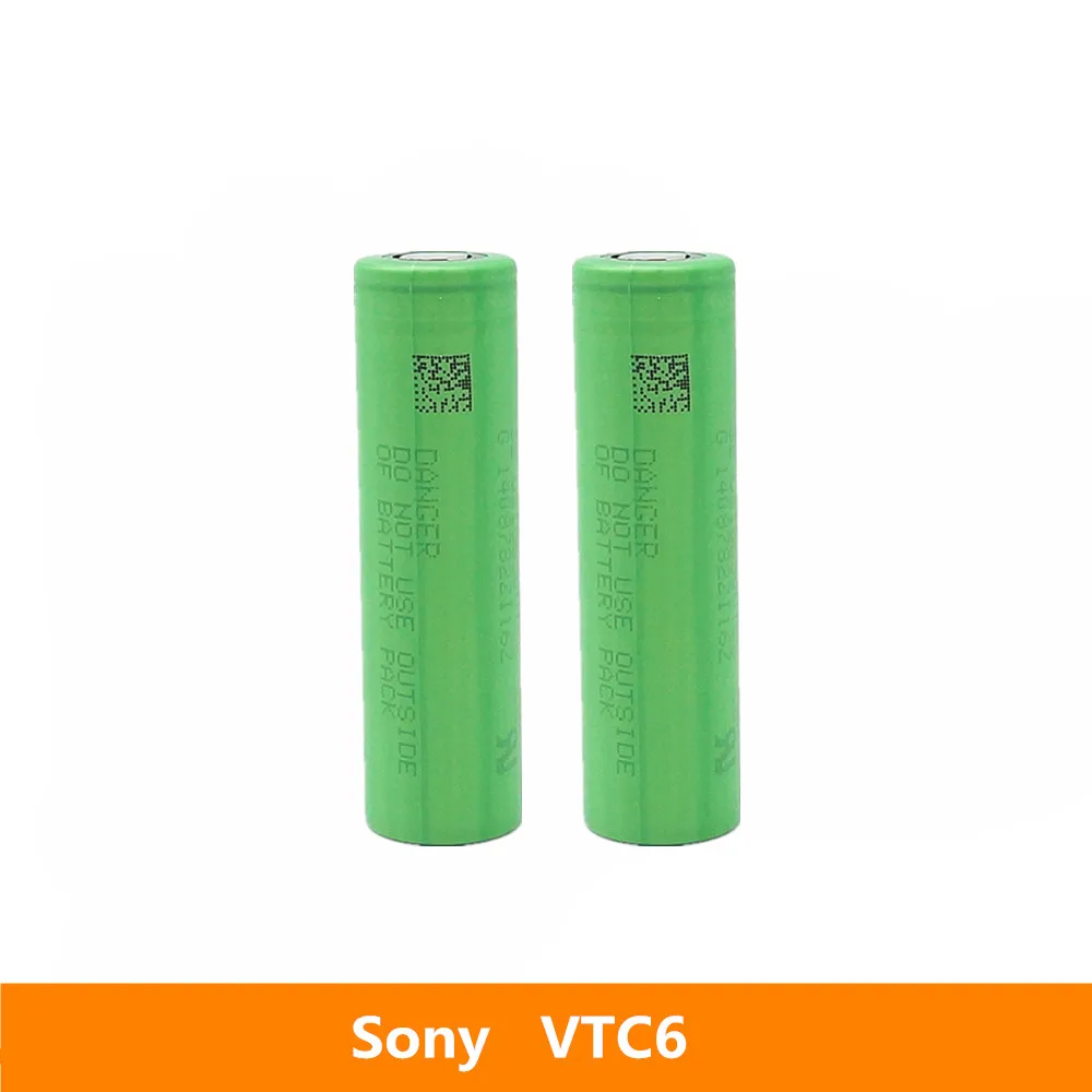 2 шт. 3,7 в 18650 3120 мАч 30A для sony US18650VTC6 VTC6 3,6 В IMR батарея для игрушек электронная сигарета фонарь фонарик и т. Д - Цвет: Золотой